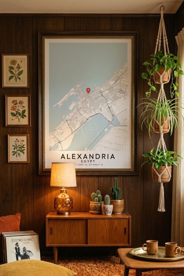 Alexandria City Map Poster