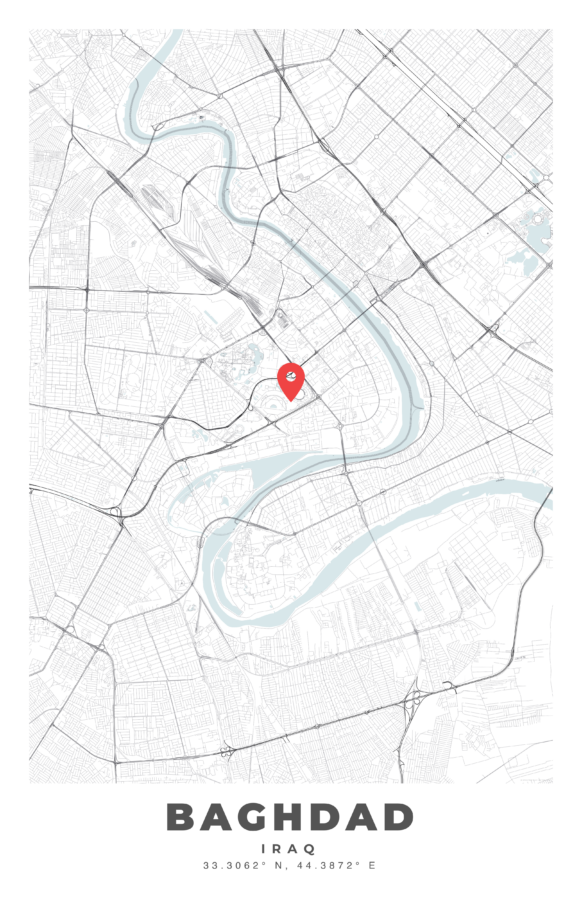 BAGHDAD City Map Poster