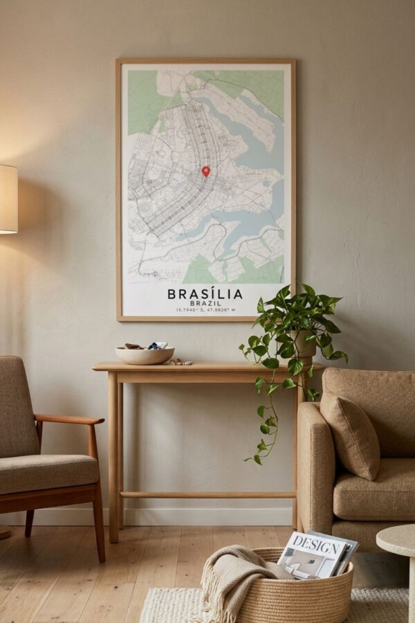 Brasília City Map Poster