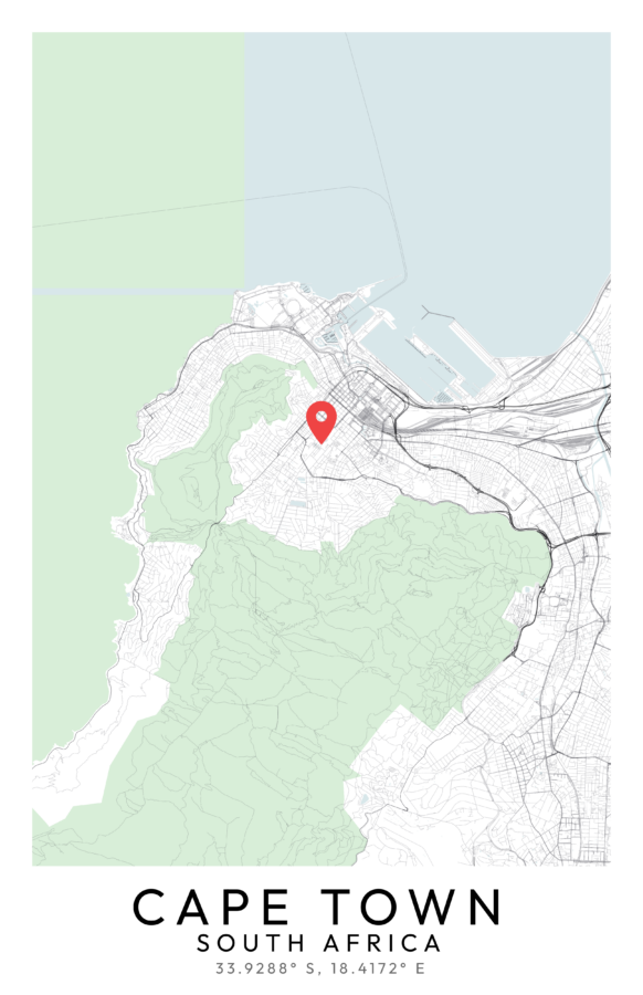 Cape Town City Map Poster