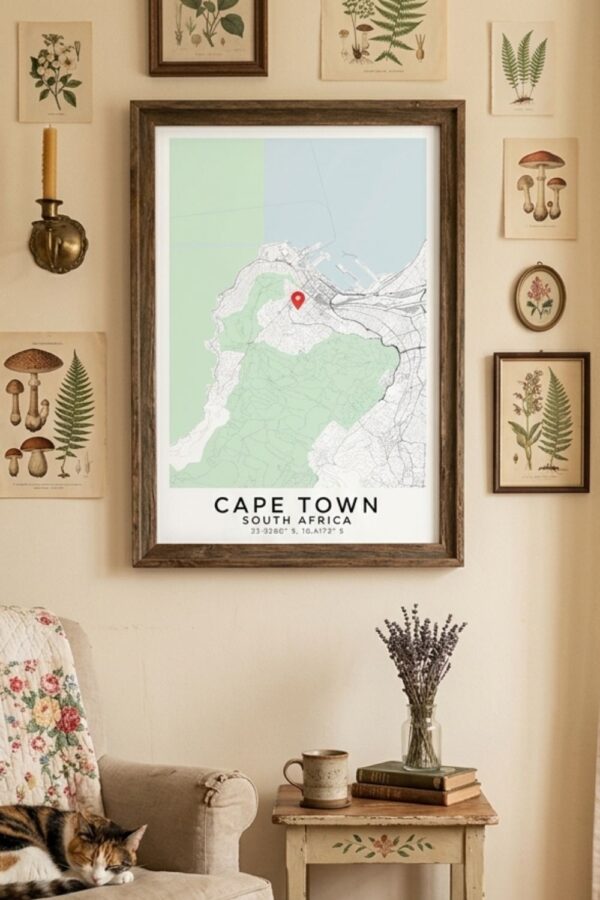 Cape Town City Map Poster