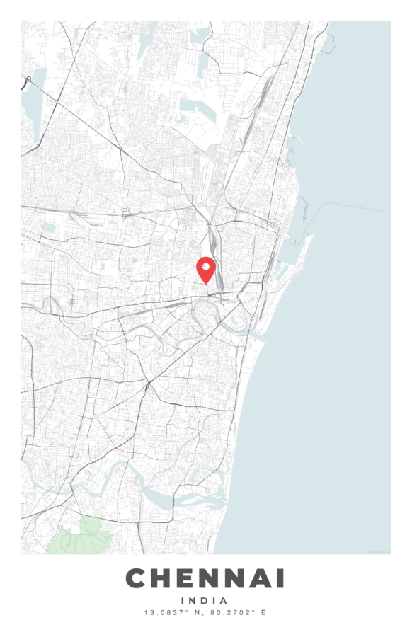 CHENNAI City Map Poster