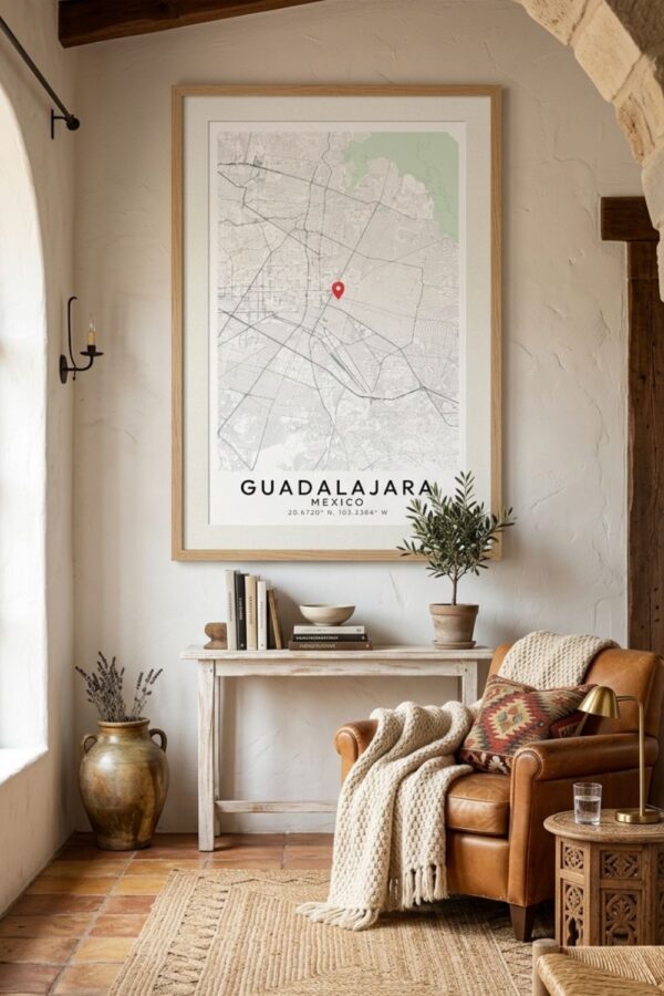 Guadalajara_map_wall_poster