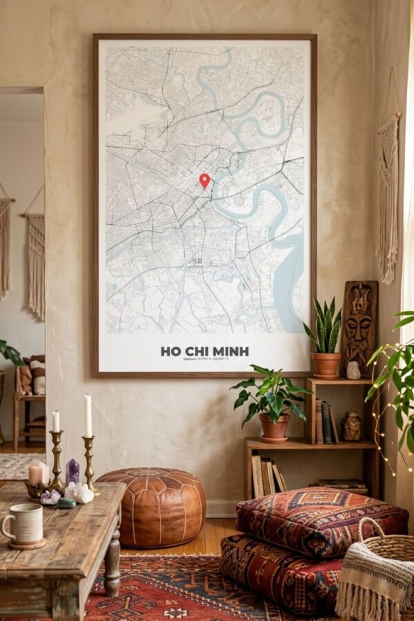 HO CHI MINH City Map Poster