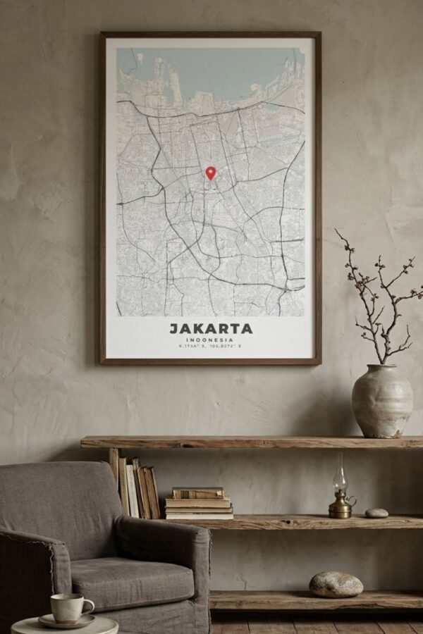 JAKARTA City Map Poster