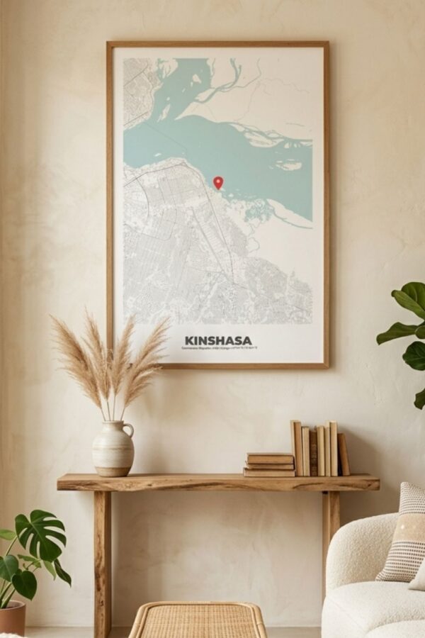 KINSHASA City Map Poster