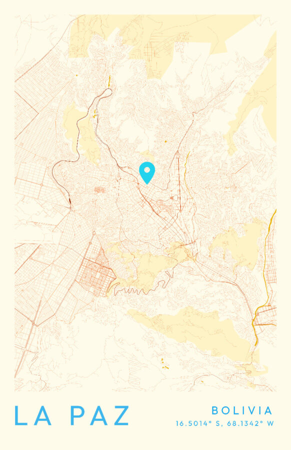 La Paz: A Minimalist Cartographic Study