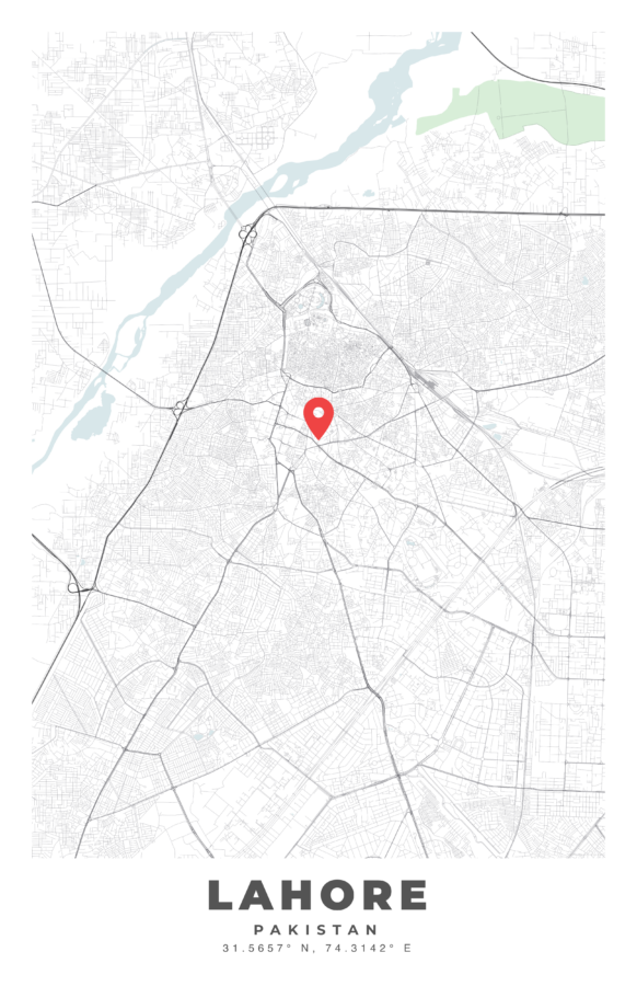 LAHORE City Map Poster