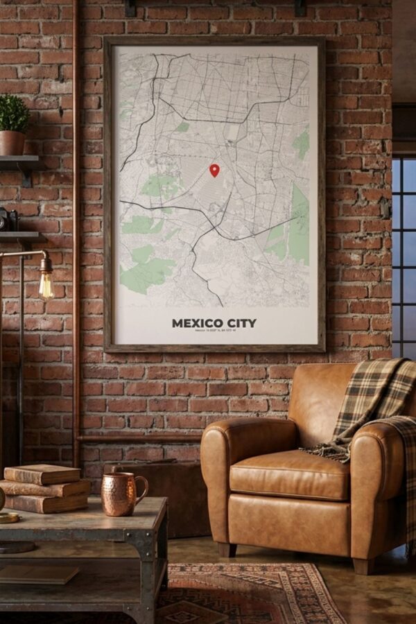 MEXICO CITY Map Poster