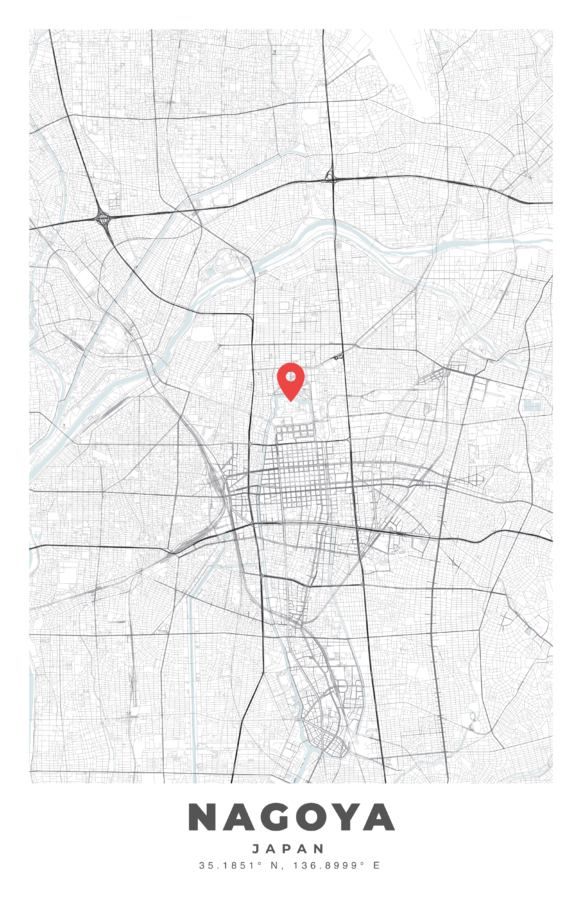 NAGOYA City Map Poster