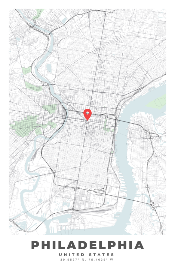 PHILADELPHIA City Map Poster
