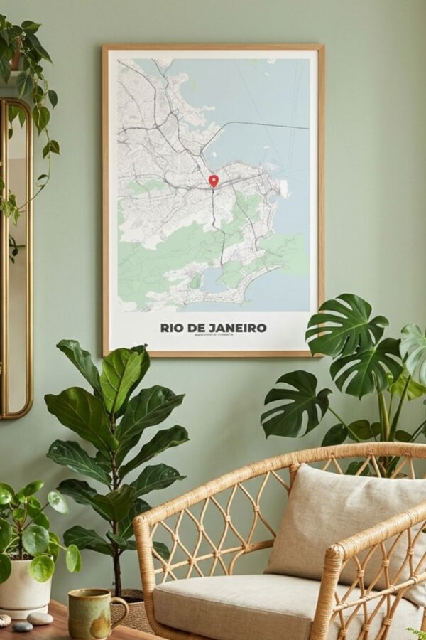 RIO DE JANEIRO City Map Poster