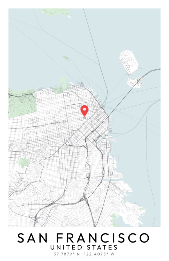 San Francisco City Map Poster