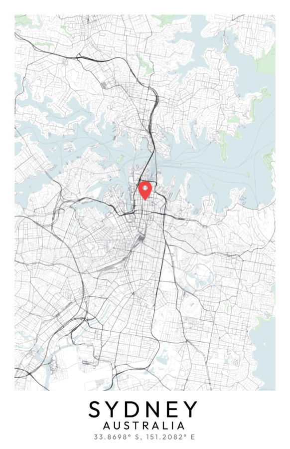 Sydney City Map Poster