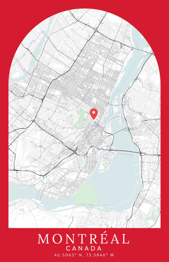 The Montréal Arch: A Crimson City Mapping